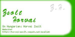 zsolt horvai business card
